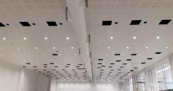 Installation point lumineux plafond